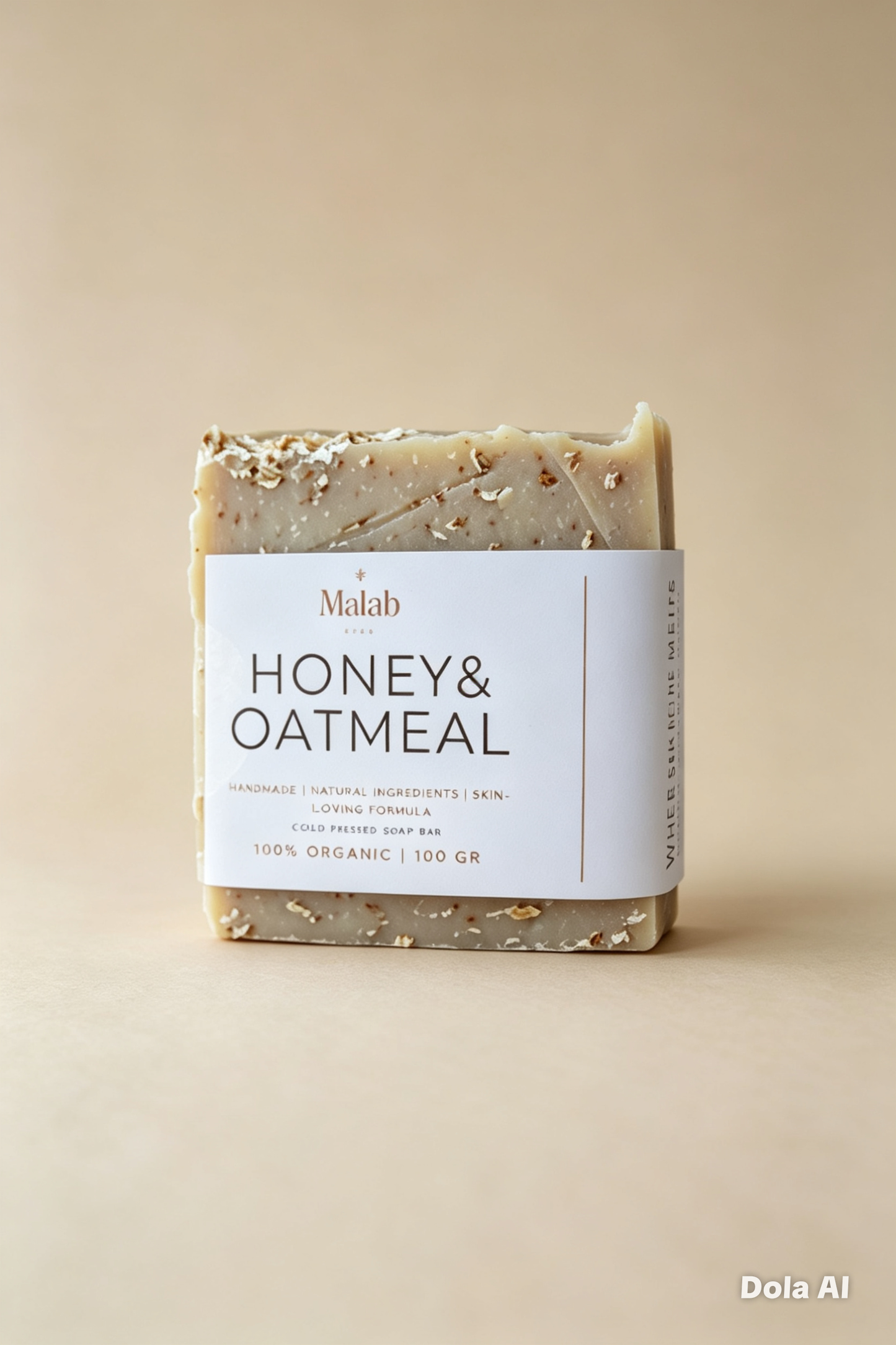 COLD PROCESSED - HONEY & OATMEAL SOAP BAR
